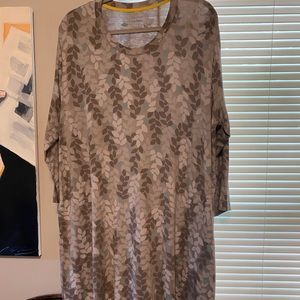 Gudrun Sjoden XXL Grey Multi Tencel Dress